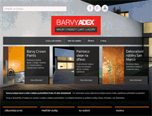 Tablet Screenshot of barvyadex.cz